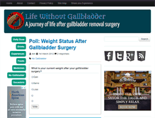 Tablet Screenshot of lifewithoutgallbladder.com